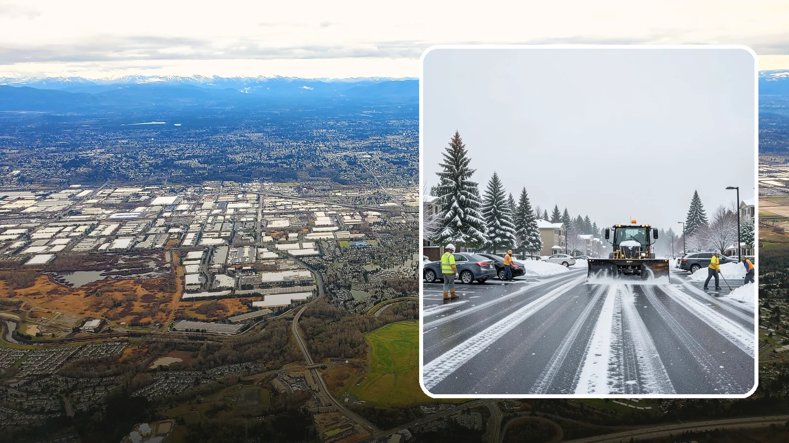 Condominium Parking Lot Snow Removal in Kent, King County, WA - We keep condominium owner and guest lots clear so residents protect their own vehicles during Western Washington snow events.