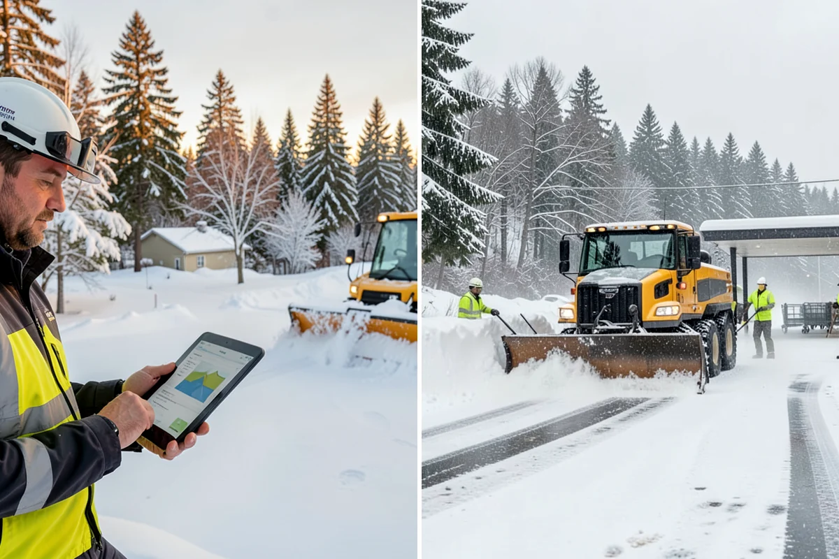 Condominium Parking Lot Snow Removal in Lake Forest Park, King County, WA - Inspect the lot, garage ramps, and interior pinch points with association contacts