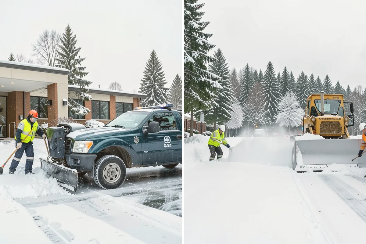 Condominium Parking Lot Snow Removal in Langley, Island County, WA - Inspect the lot, garage ramps, and interior pinch points with association contacts