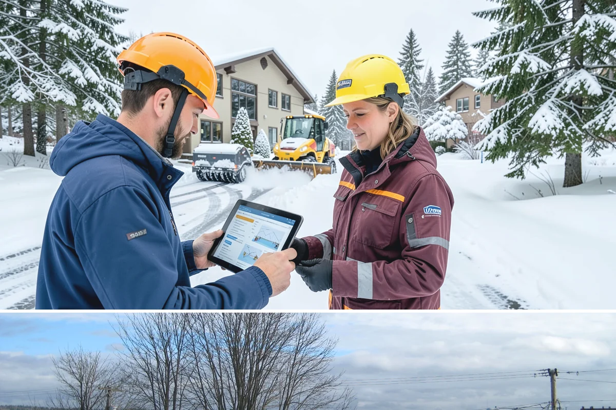 Condominium Parking Lot Snow Removal in Langley, Island County, WA - Condominium lots in the Puget Sound region see peak snow activity from mid-December through February during repeated freeze-thaw...