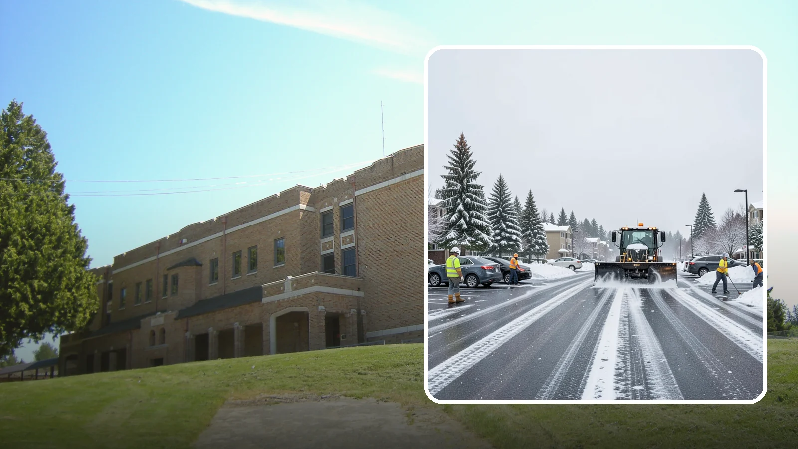 Condominium Parking Lot Snow Removal in Maple Valley, King County, WA - We keep condominium owner and guest lots clear so residents protect their own vehicles during Western Washington snow events.