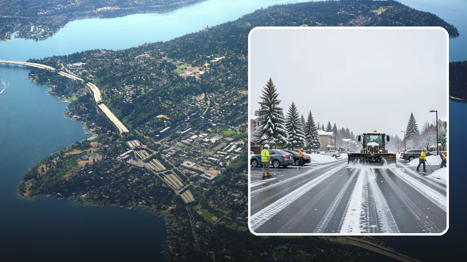 Condominium Parking Lot Snow Removal in Mercer Island, King County, WA - We keep condominium owner and guest lots clear so residents protect their own vehicles during Western Washington snow events.