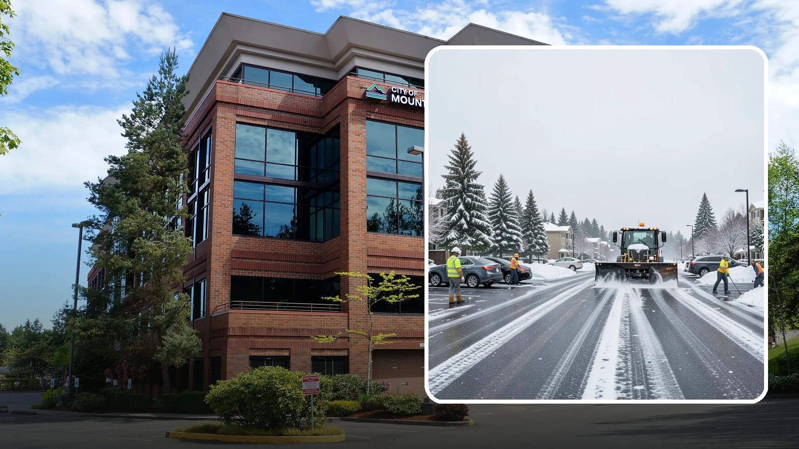 Condominium Parking Lot Snow Removal in Mountlake Terrace, Snohomish County, WA - We keep condominium owner and guest lots clear so residents protect their own vehicles during Western Washington snow events.