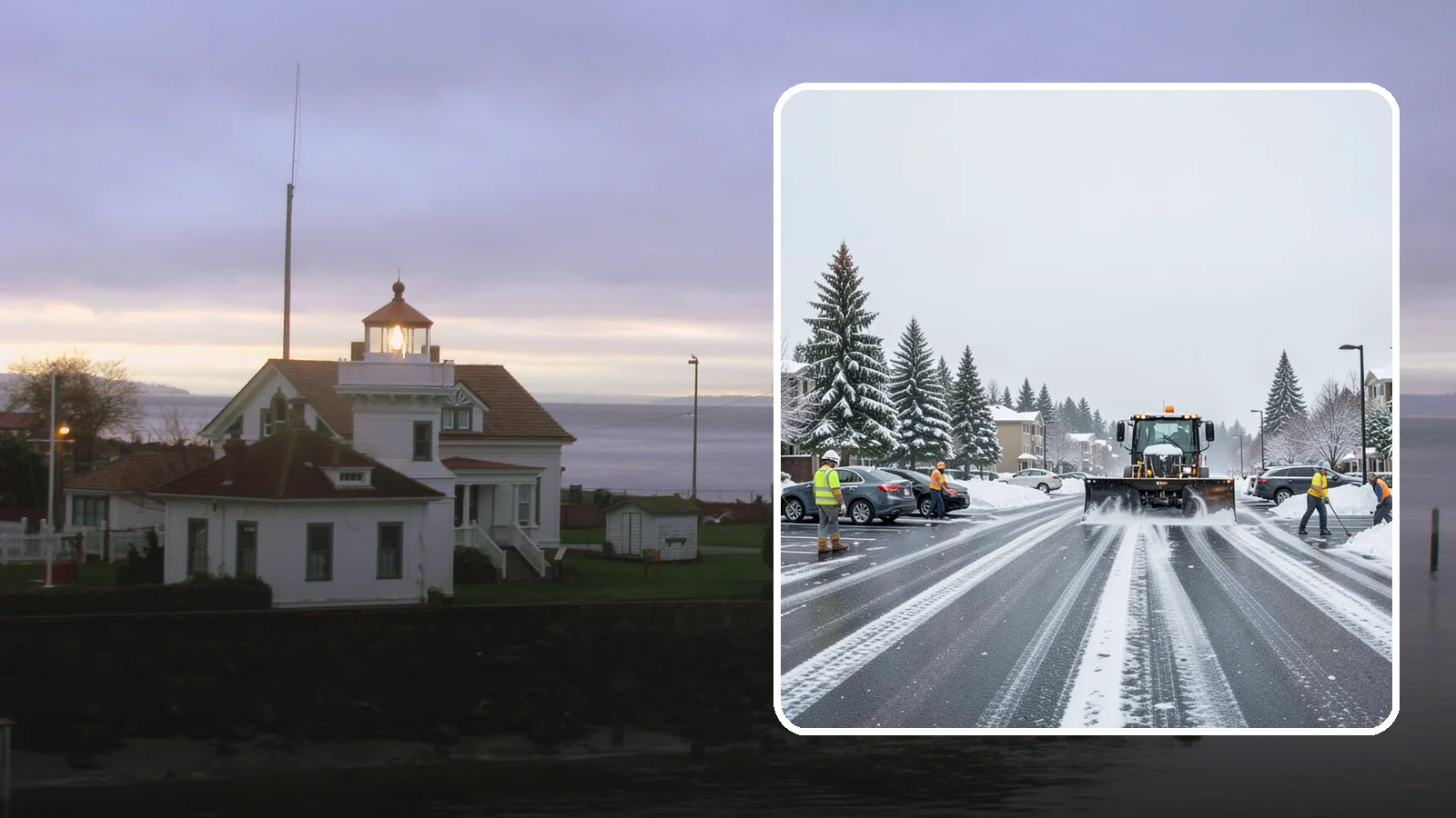 Condominium Parking Lot Snow Removal in Mukilteo, Snohomish County, WA - We keep condominium owner and guest lots clear so residents protect their own vehicles during Western Washington snow events.