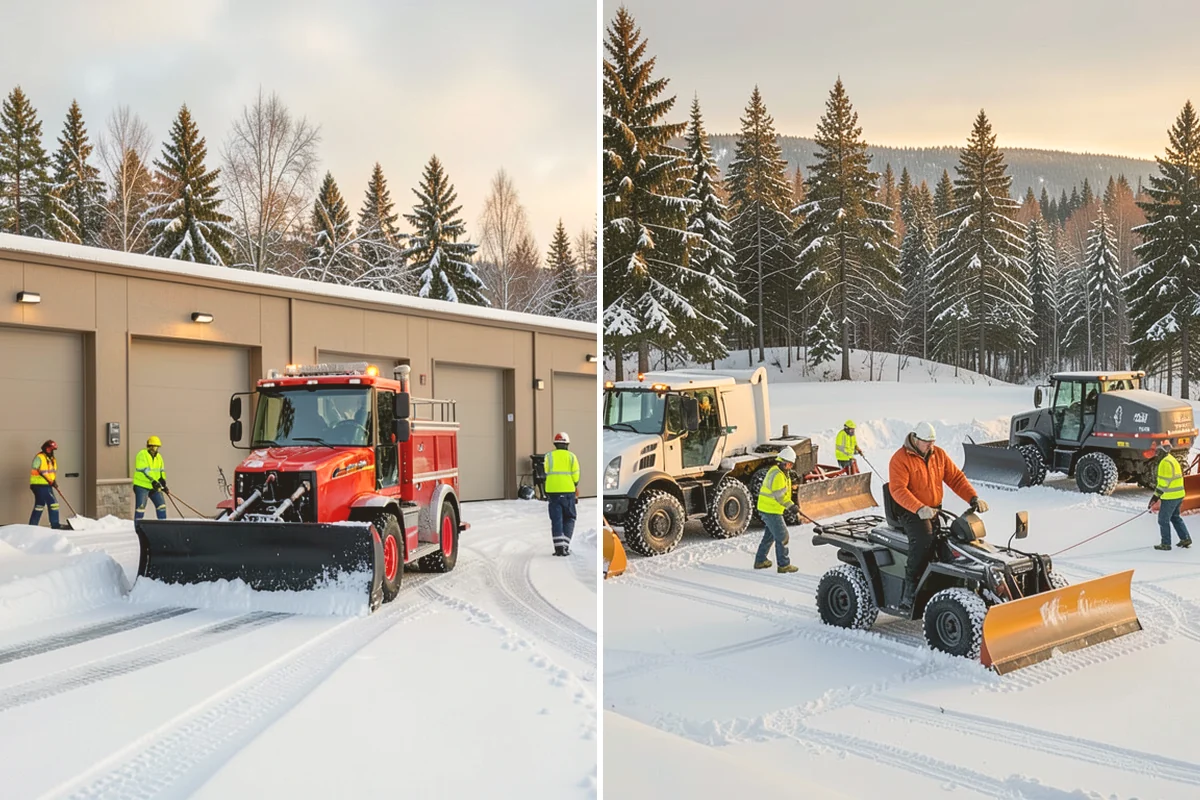 Condominium Parking Lot Snow Removal in Newcastle, King County, WA - Inspect the lot, garage ramps, and interior pinch points with association contacts