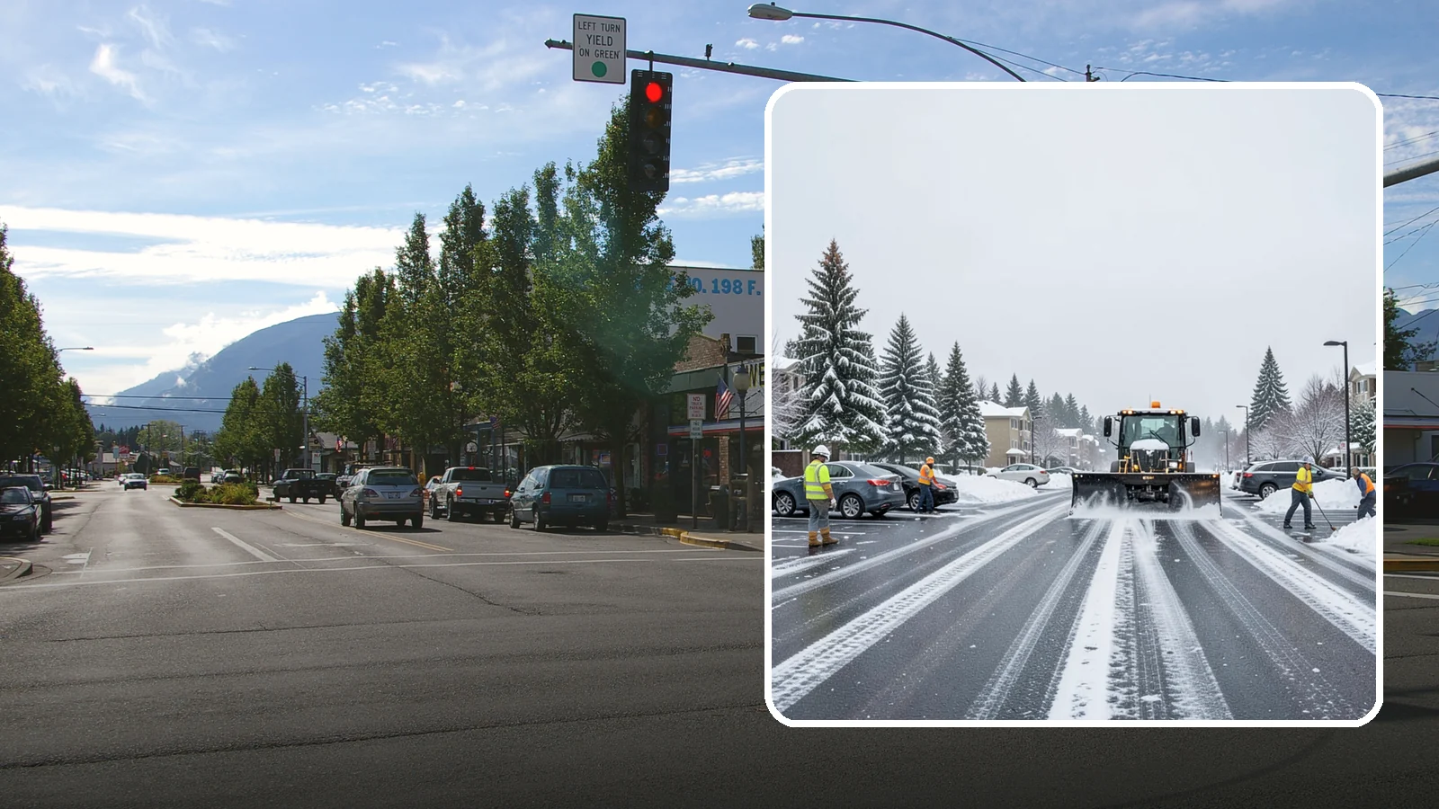 Condominium Parking Lot Snow Removal in North Bend, King County, WA - We keep condominium owner and guest lots clear so residents protect their own vehicles during Western Washington snow events.