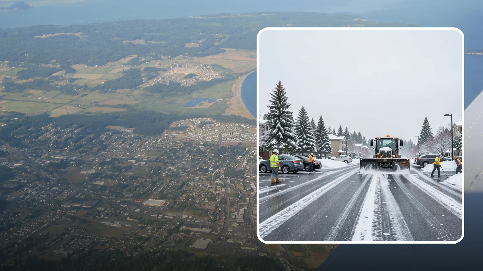 Condominium Parking Lot Snow Removal in Oak Harbor, Island County, WA - We keep condominium owner and guest lots clear so residents protect their own vehicles during Western Washington snow events.