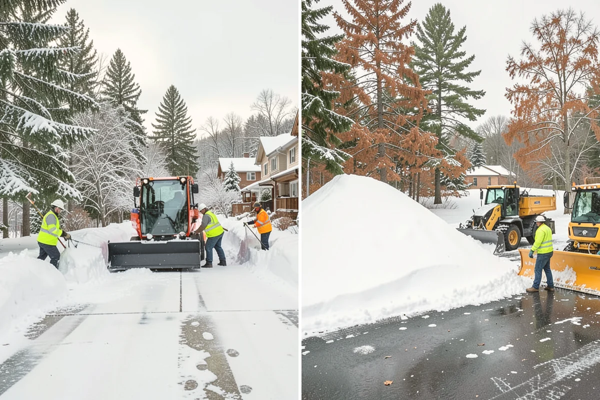Condominium Parking Lot Snow Removal in Orting, Pierce County, WA - Inspect the lot, garage ramps, and interior pinch points with association contacts