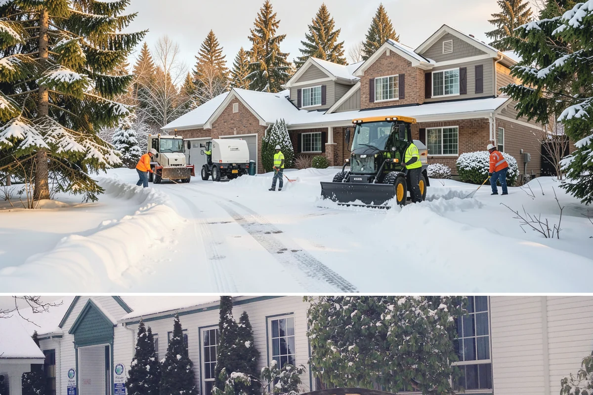 Condominium Parking Lot Snow Removal in Pacific, King County, WA - Condominium lots in the Puget Sound region see peak snow activity from mid-December through February during repeated freeze-thaw...