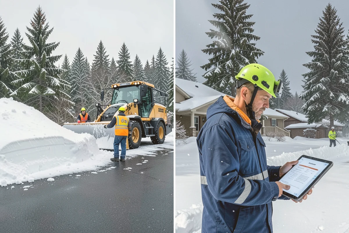 Condominium Parking Lot Snow Removal in Sammamish, King County, WA - Inspect the lot, garage ramps, and interior pinch points with association contacts