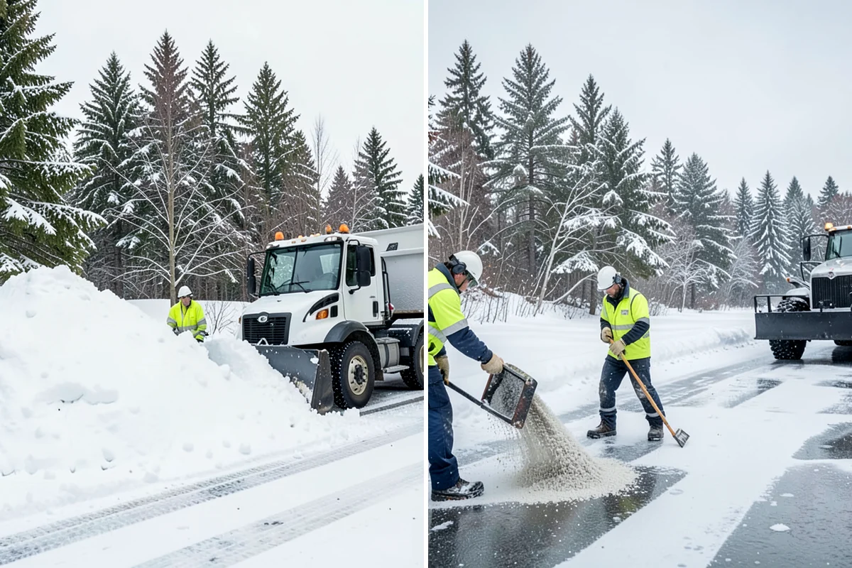 Condominium Parking Lot Snow Removal in SeaTac, King County, WA - Inspect the lot, garage ramps, and interior pinch points with association contacts
