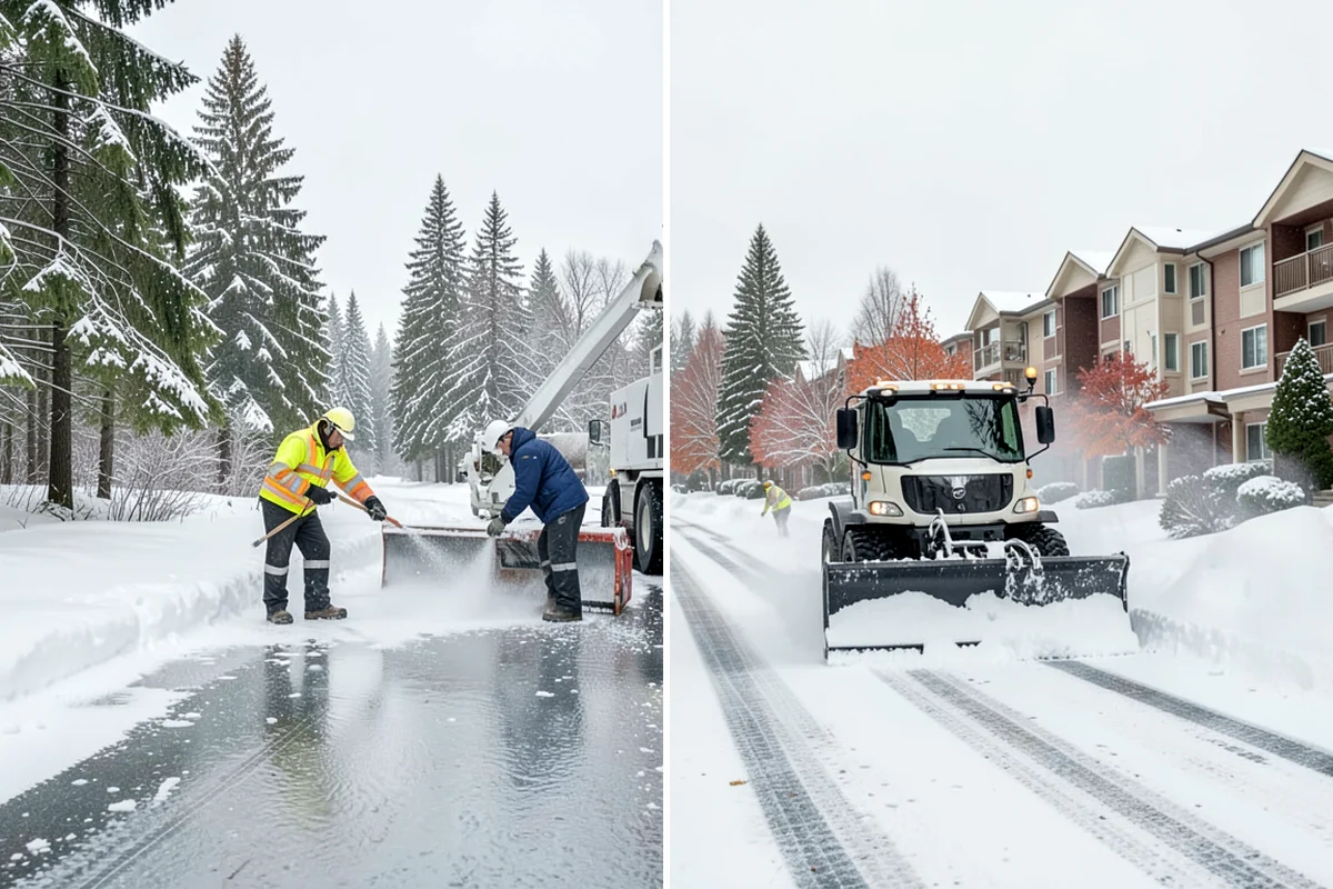 Condominium Parking Lot Snow Removal in Sedro-Woolley, Skagit County, WA - Inspect the lot, garage ramps, and interior pinch points with association contacts