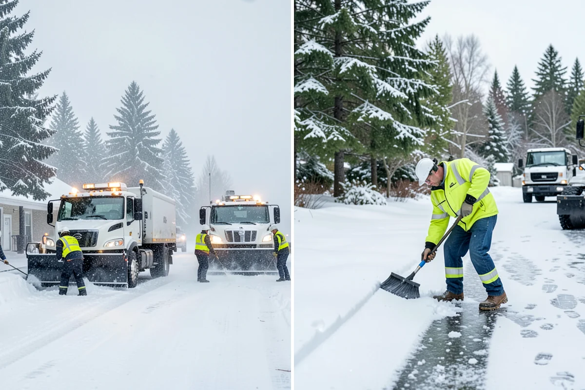 Condominium Parking Lot Snow Removal in Snoqualmie, King County, WA - Inspect the lot, garage ramps, and interior pinch points with association contacts