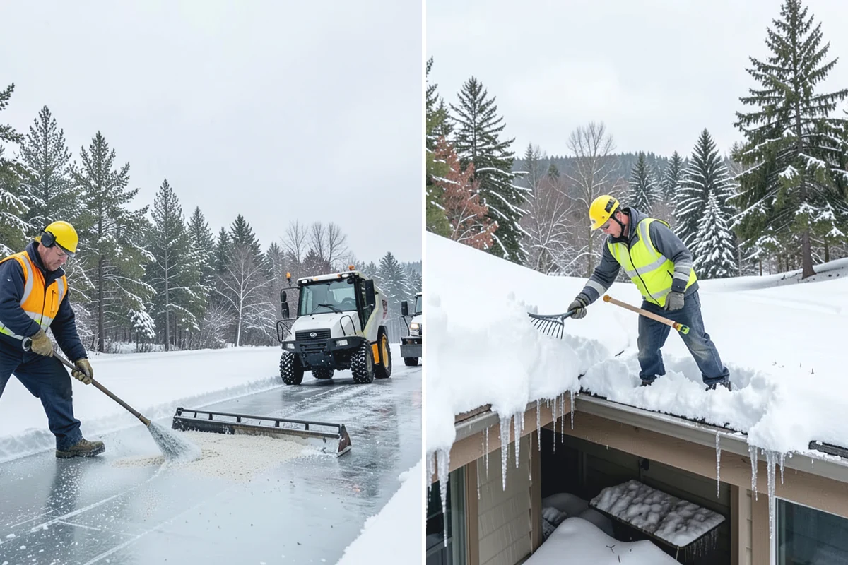 Condominium Parking Lot Snow Removal in South Prairie, Pierce County, WA - Inspect the lot, garage ramps, and interior pinch points with association contacts