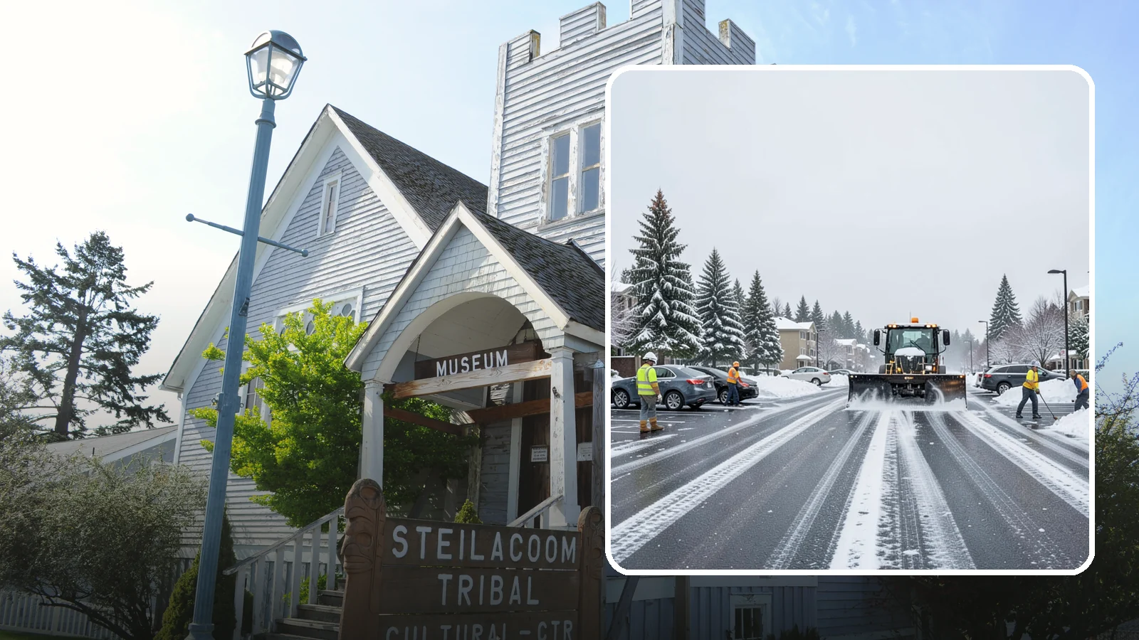 Condominium Parking Lot Snow Removal in Steilacoom, Pierce County, WA - We keep condominium owner and guest lots clear so residents protect their own vehicles during Western Washington snow events.