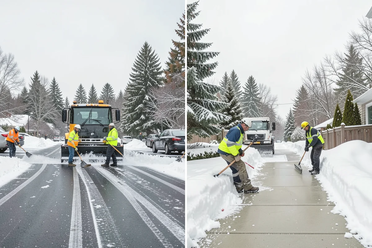 Condominium Parking Lot Snow Removal in Steilacoom, Pierce County, WA - Inspect the lot, garage ramps, and interior pinch points with association contacts