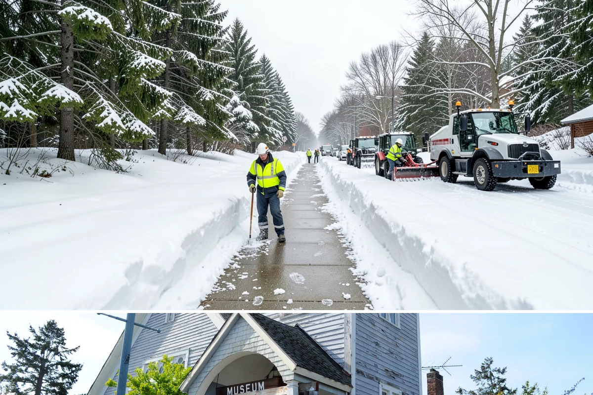 Condominium Parking Lot Snow Removal in Steilacoom, Pierce County, WA - Condominium lots in the Puget Sound region see peak snow activity from mid-December through February during repeated freeze-thaw...