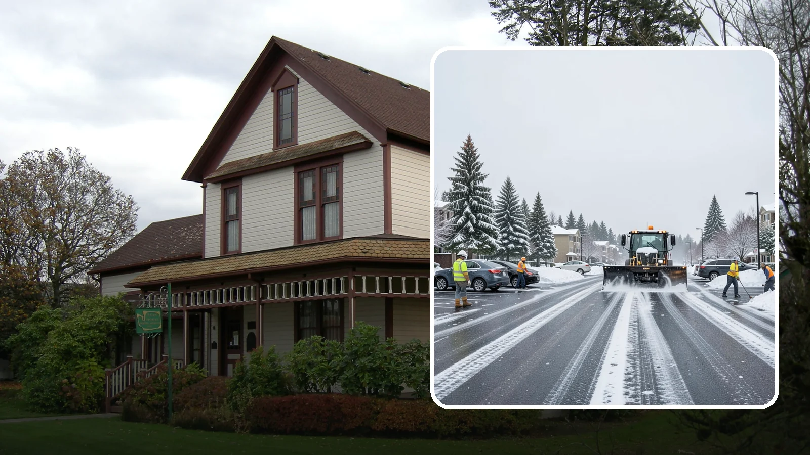 Condominium Parking Lot Snow Removal in Sumner, Pierce County, WA - We keep condominium owner and guest lots clear so residents protect their own vehicles during Western Washington snow events.