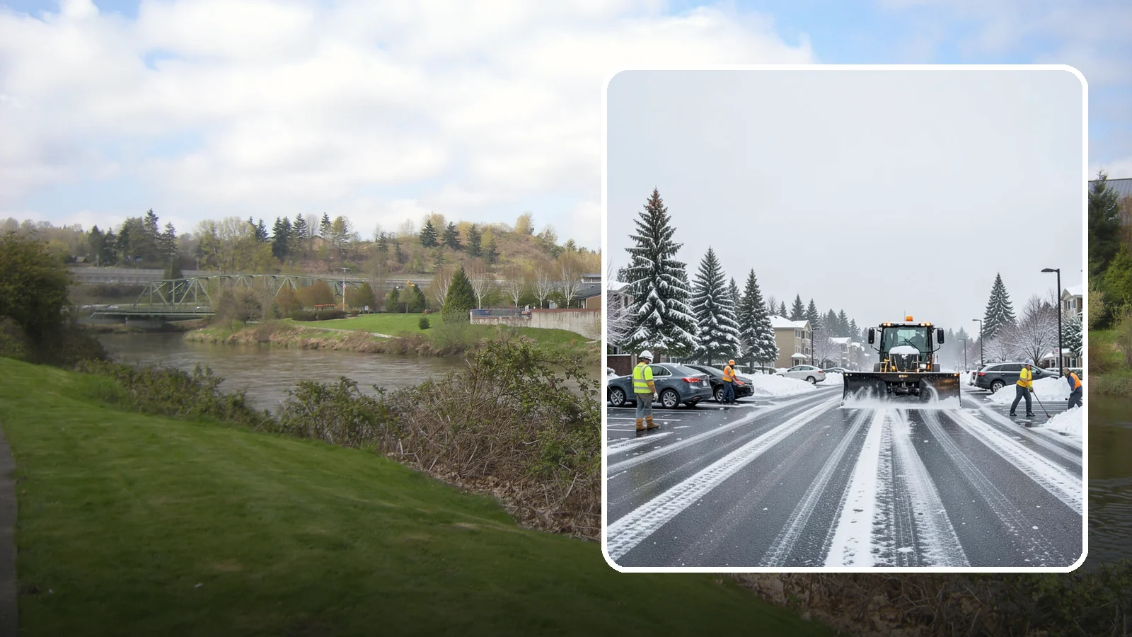 Condominium Parking Lot Snow Removal in Tukwila, King County, WA - We keep condominium owner and guest lots clear so residents protect their own vehicles during Western Washington snow events.