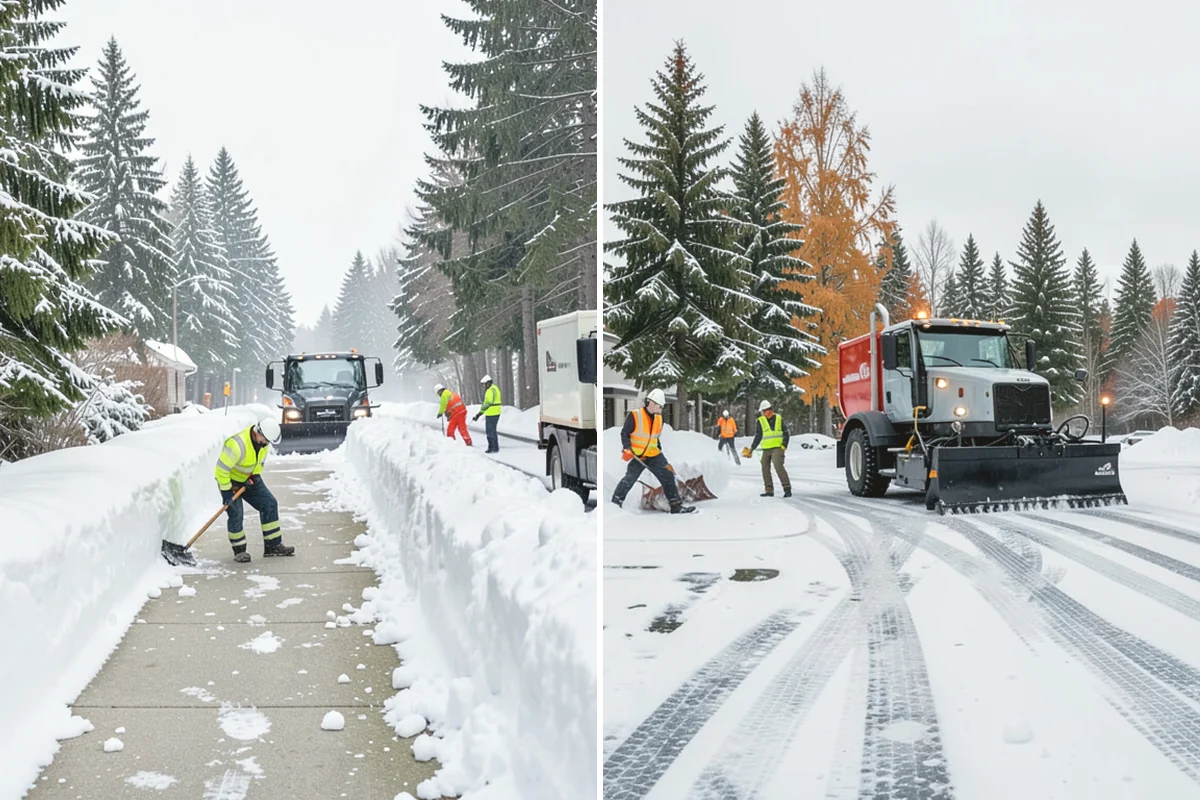 Condominium Parking Lot Snow Removal in Tukwila, King County, WA - Inspect the lot, garage ramps, and interior pinch points with association contacts