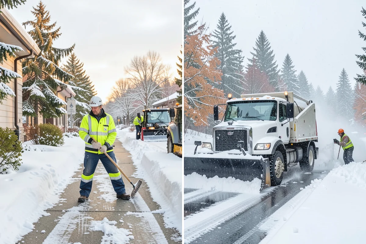 Condominium Parking Lot Snow Removal in Wilkeson, Pierce County, WA - Inspect the lot, garage ramps, and interior pinch points with association contacts