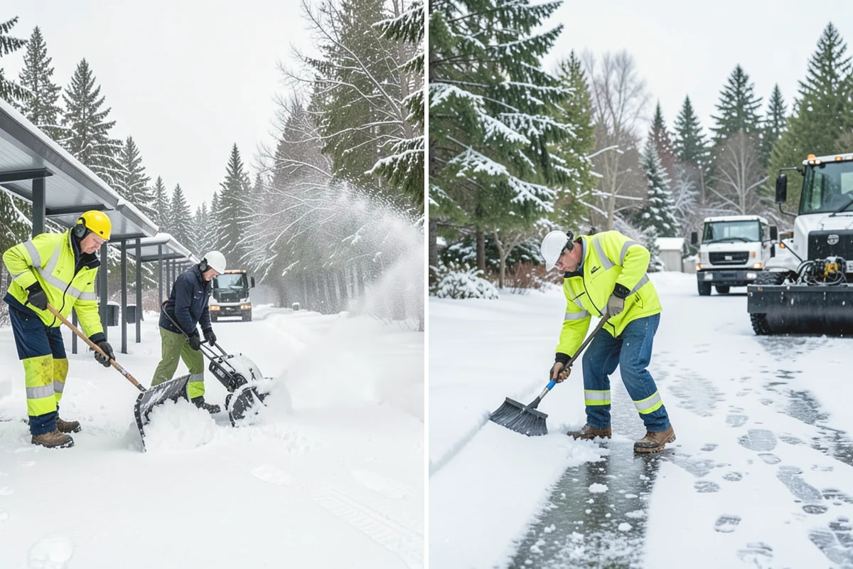 Condominium Sidewalk Clearing in Anacortes, Skagit County, WA - Review association maps to identify all common-element walkways