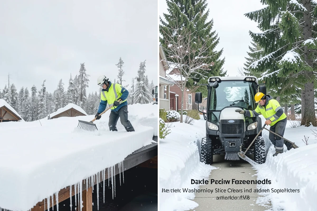 Condominium Sidewalk Clearing in Auburn, King County, WA - Review association maps to identify all common-element walkways