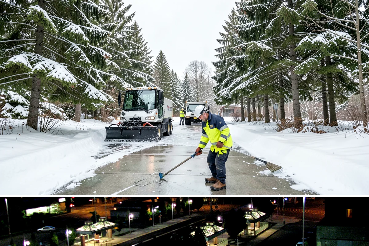 Condominium Sidewalk Clearing in Auburn, King County, WA - Condo associations see the greatest need from late fall through February, when freezing rain and refreeze cycles glaze shared...