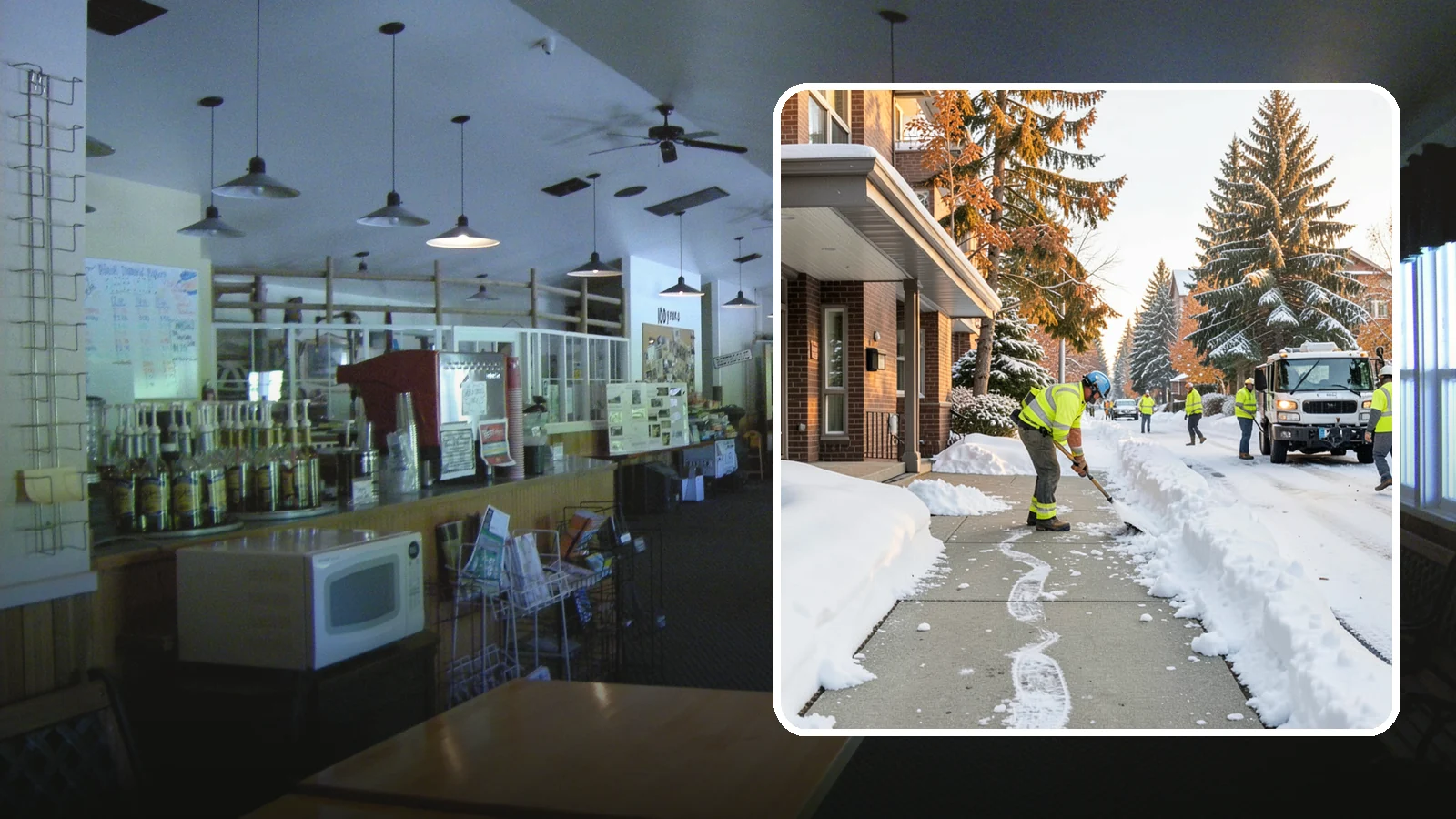 Condominium Sidewalk Clearing in Black Diamond, King County, WA - Common-area walkway clearing for Western Washington condominium associations that keeps shared entries and connector paths safe...