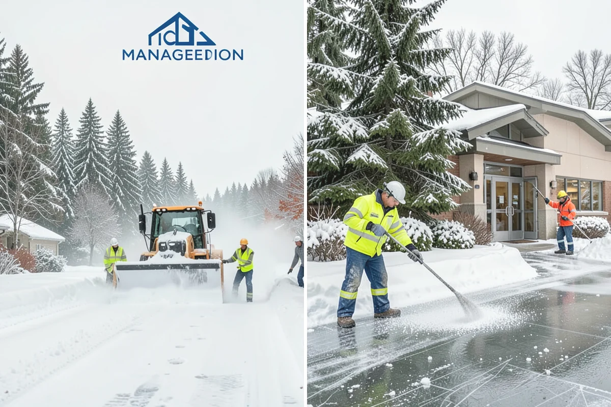 Condominium Sidewalk Clearing in Black Diamond, King County, WA - Review association maps to identify all common-element walkways