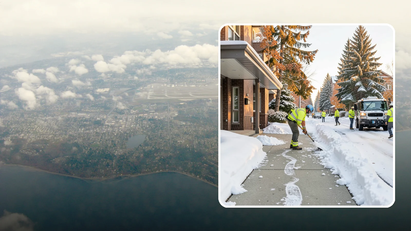Condominium Sidewalk Clearing in Burien, King County, WA - Common-area walkway clearing for Western Washington condominium associations that keeps shared entries and connector paths safe...