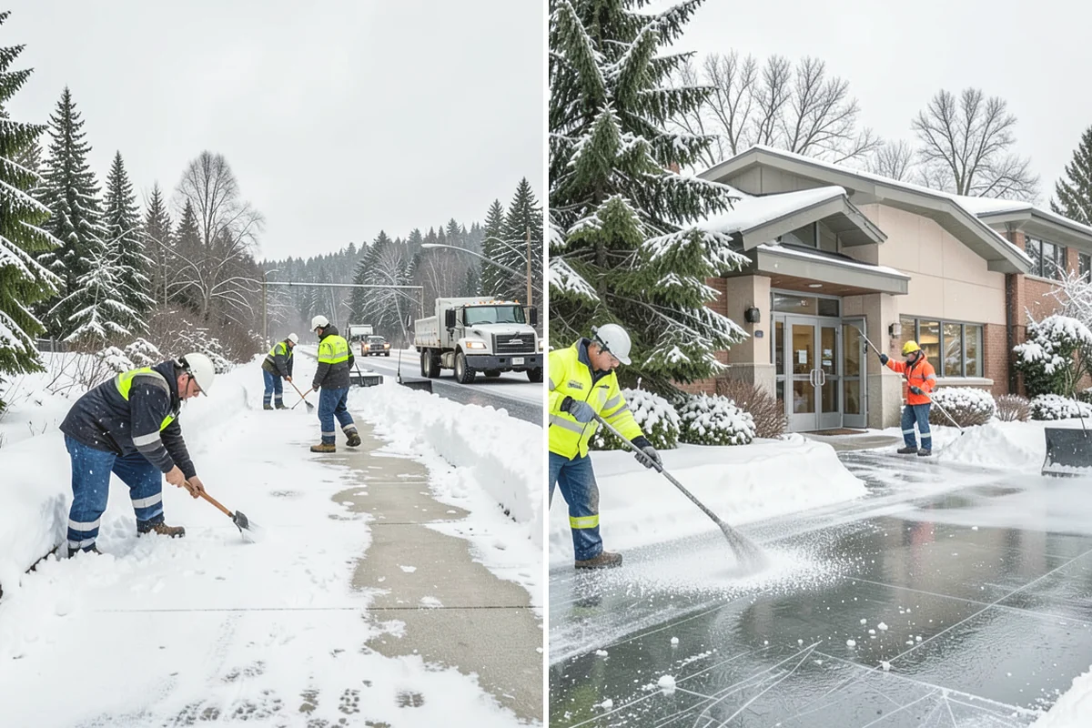 Condominium Sidewalk Clearing in Burlington, Skagit County, WA - Review association maps to identify all common-element walkways