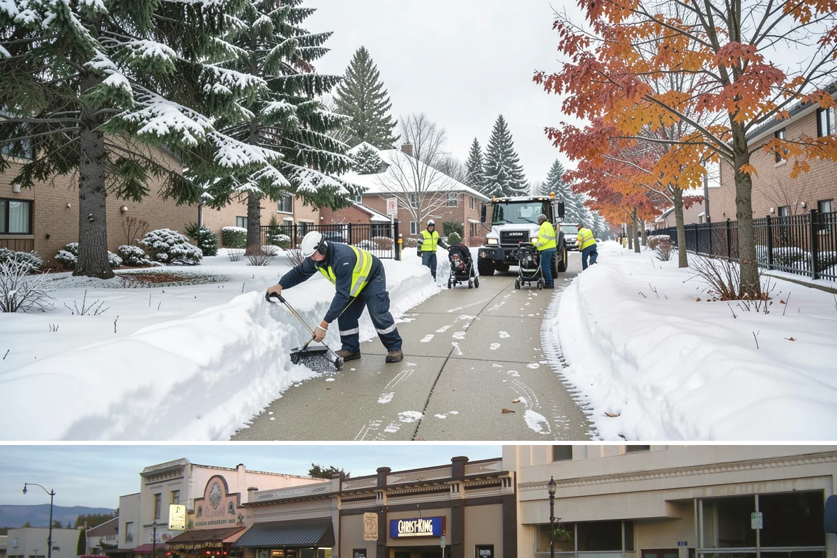 Condominium Sidewalk Clearing in Burlington, Skagit County, WA - Condo associations see the greatest need from late fall through February, when freezing rain and refreeze cycles glaze shared...