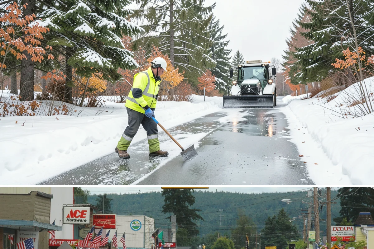 Condominium Sidewalk Clearing in Carnation, King County, WA - Condo associations see the greatest need from late fall through February, when freezing rain and refreeze cycles glaze shared...