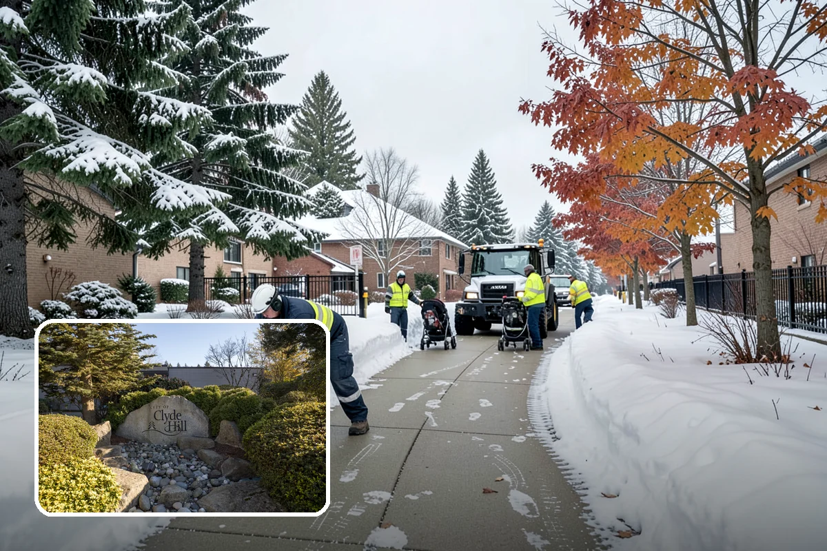 Condominium Sidewalk Clearing in Clyde Hill, King County, WA - Fulfills the board's common-area maintenance obligation cleanly