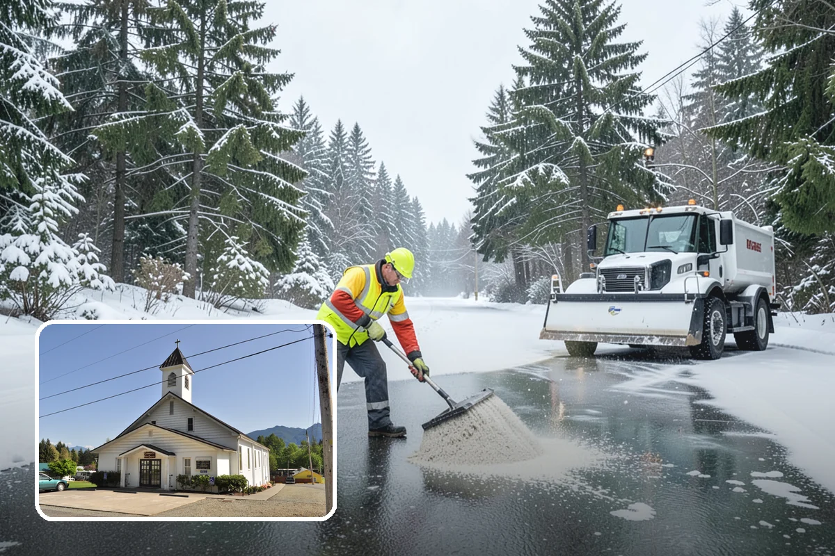 Condominium Sidewalk Clearing in Concrete, Skagit County, WA - Fulfills the board's common-area maintenance obligation cleanly