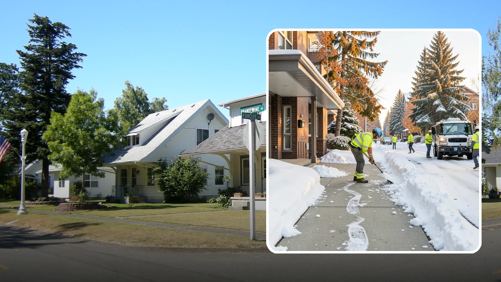 Condominium Sidewalk Clearing in DuPont, Pierce County, WA - Common-area walkway clearing for Western Washington condominium associations that keeps shared entries and connector paths safe...