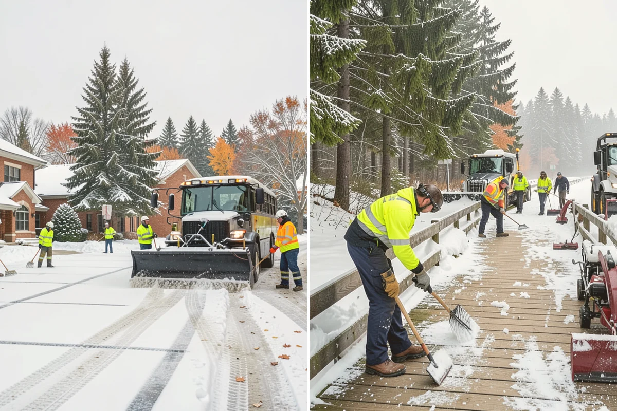 Condominium Sidewalk Clearing in Eatonville, Pierce County, WA - Review association maps to identify all common-element walkways