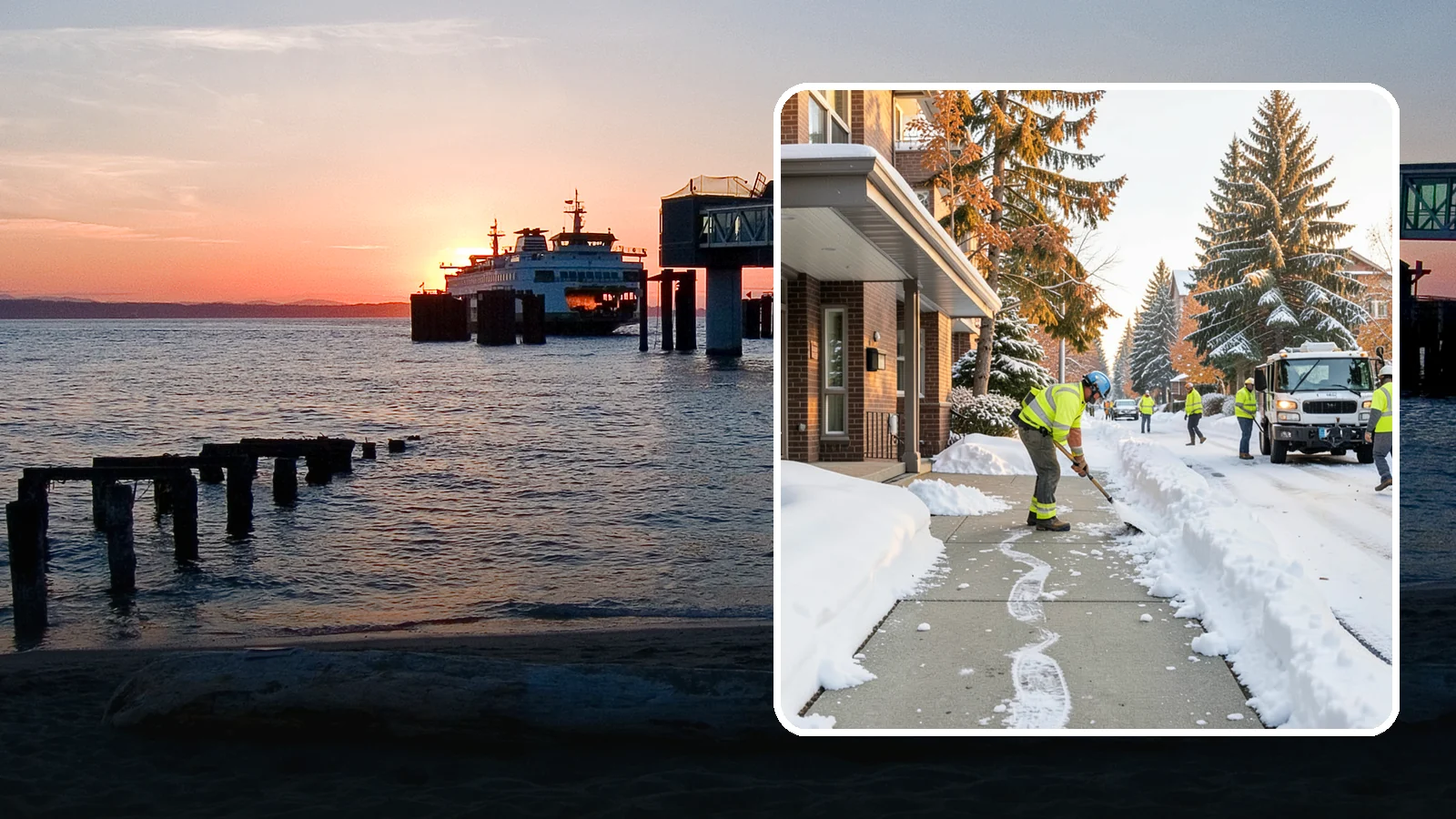 Condominium Sidewalk Clearing in Edmonds, Snohomish County, WA - Common-area walkway clearing for Western Washington condominium associations that keeps shared entries and connector paths safe...