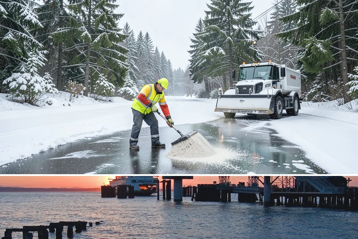 Condominium Sidewalk Clearing in Edmonds, Snohomish County, WA - Condo associations see the greatest need from late fall through February, when freezing rain and refreeze cycles glaze shared...