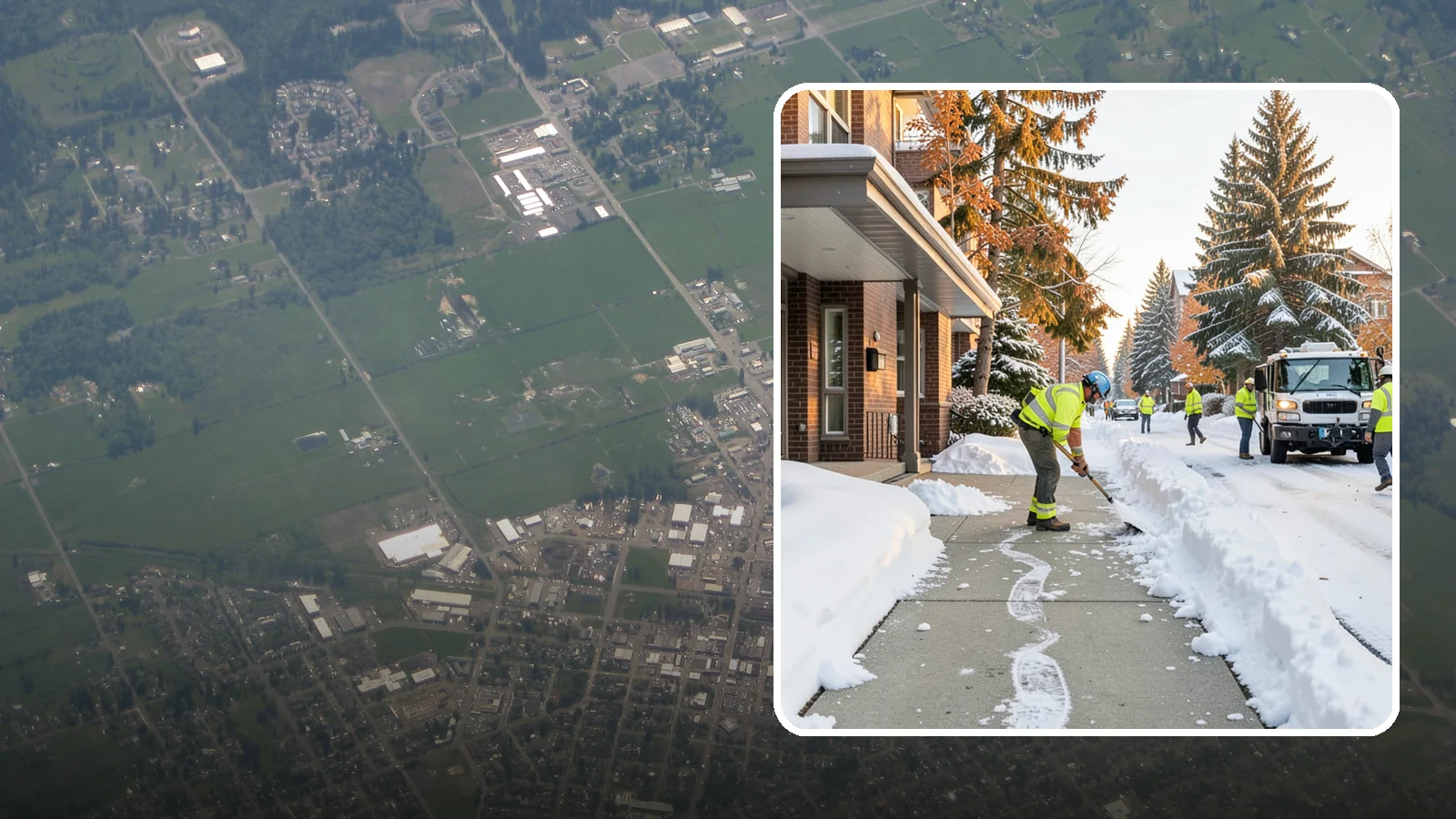 Condominium Sidewalk Clearing in Enumclaw, King County, WA - Common-area walkway clearing for Western Washington condominium associations that keeps shared entries and connector paths safe...
