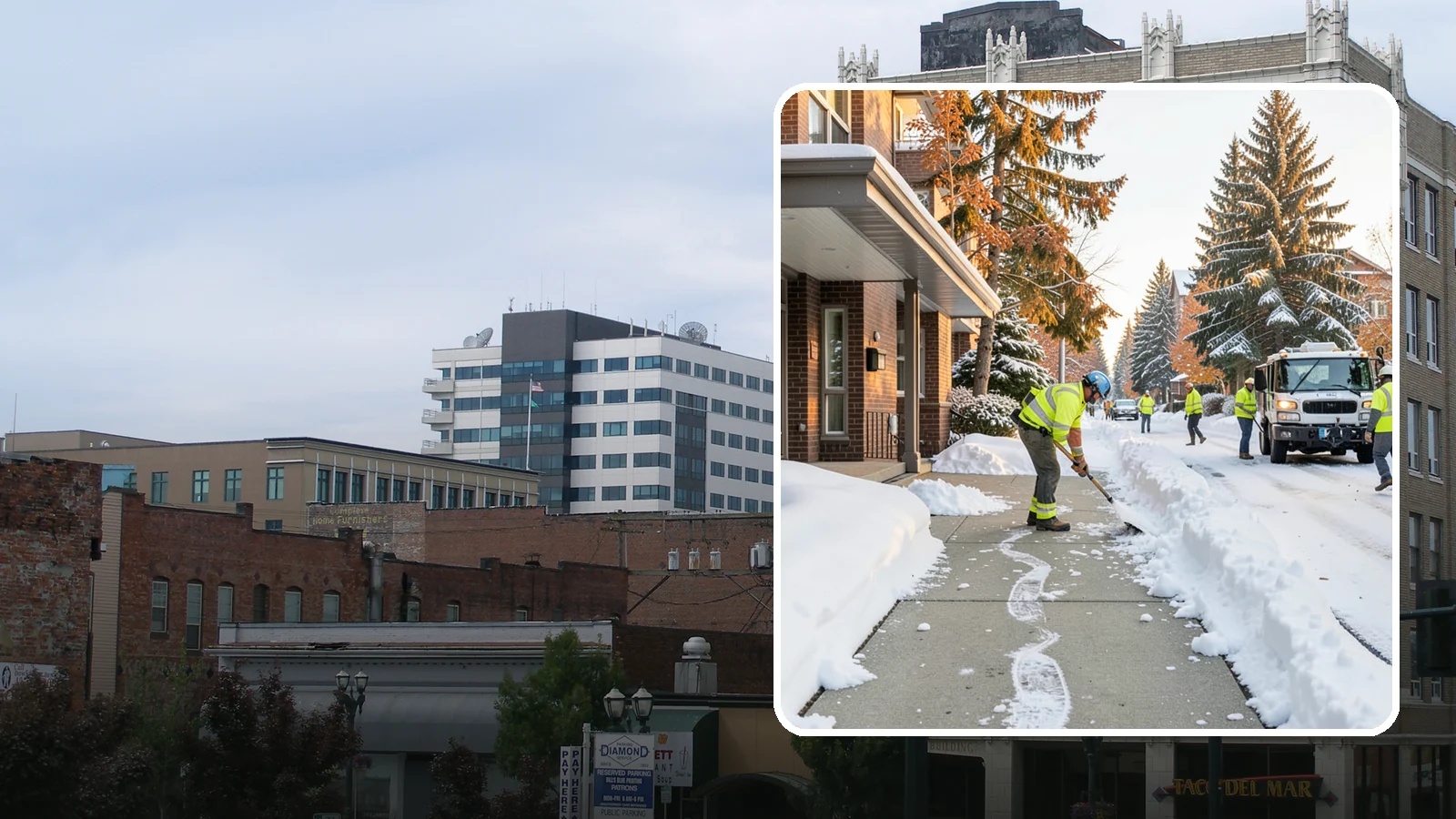 Condominium Sidewalk Clearing in Everett, Snohomish County, WA - Common-area walkway clearing for Western Washington condominium associations that keeps shared entries and connector paths safe...