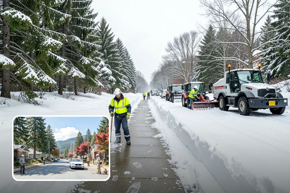 Condominium Sidewalk Clearing in Hunts Point, King County, WA - Fulfills the board's common-area maintenance obligation cleanly