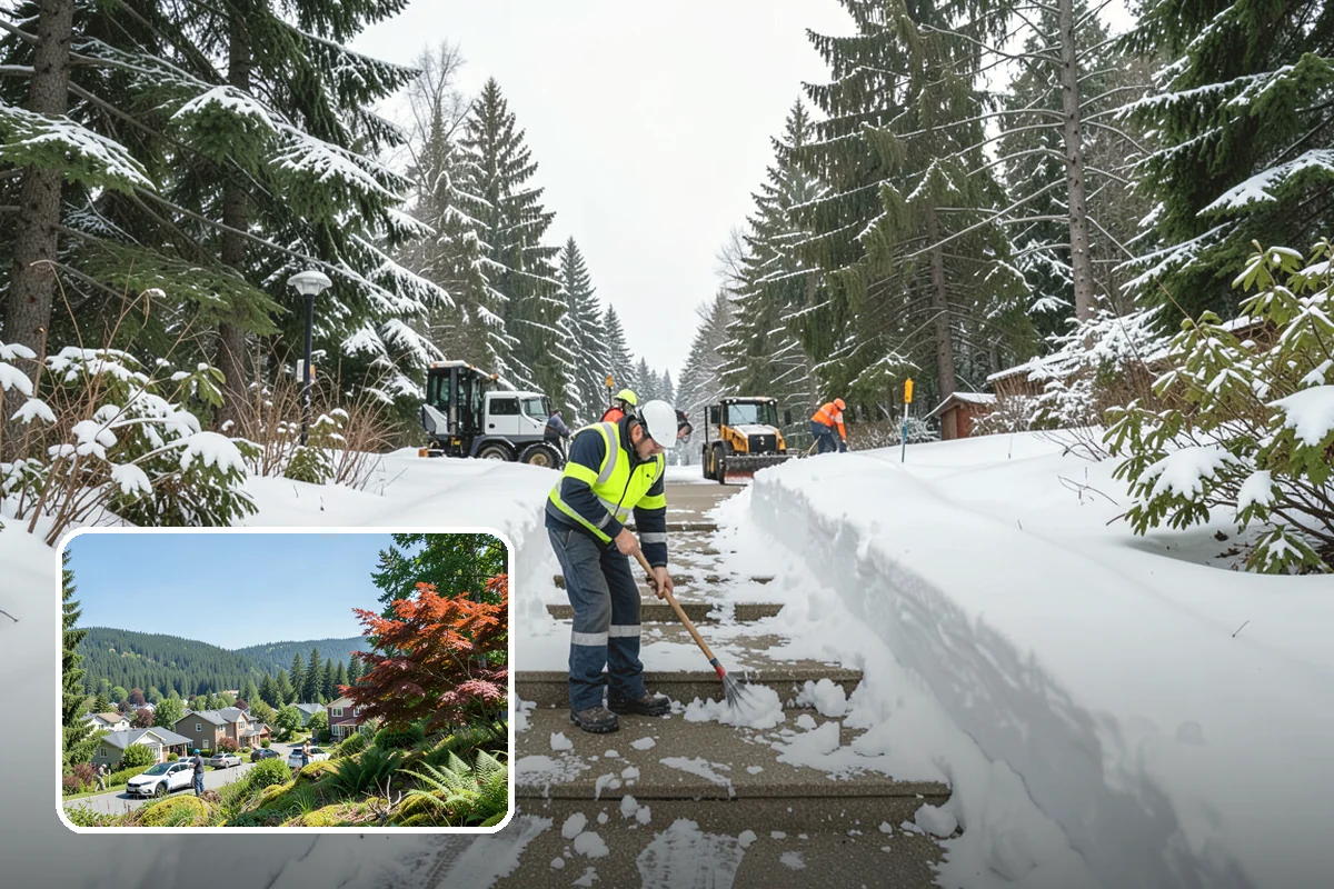 Condominium Sidewalk Clearing in Index, Snohomish County, WA - Fulfills the board's common-area maintenance obligation cleanly