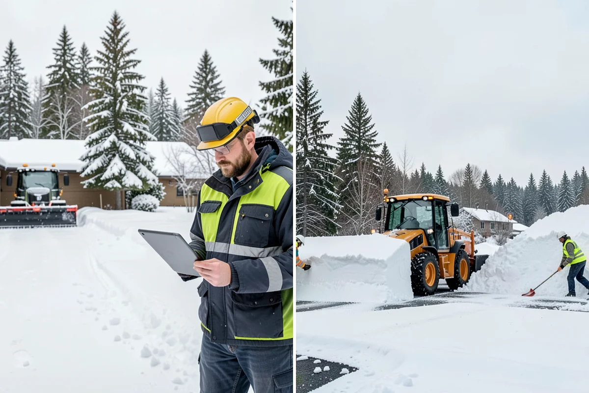 Condominium Sidewalk Clearing in Kenmore, King County, WA - Review association maps to identify all common-element walkways