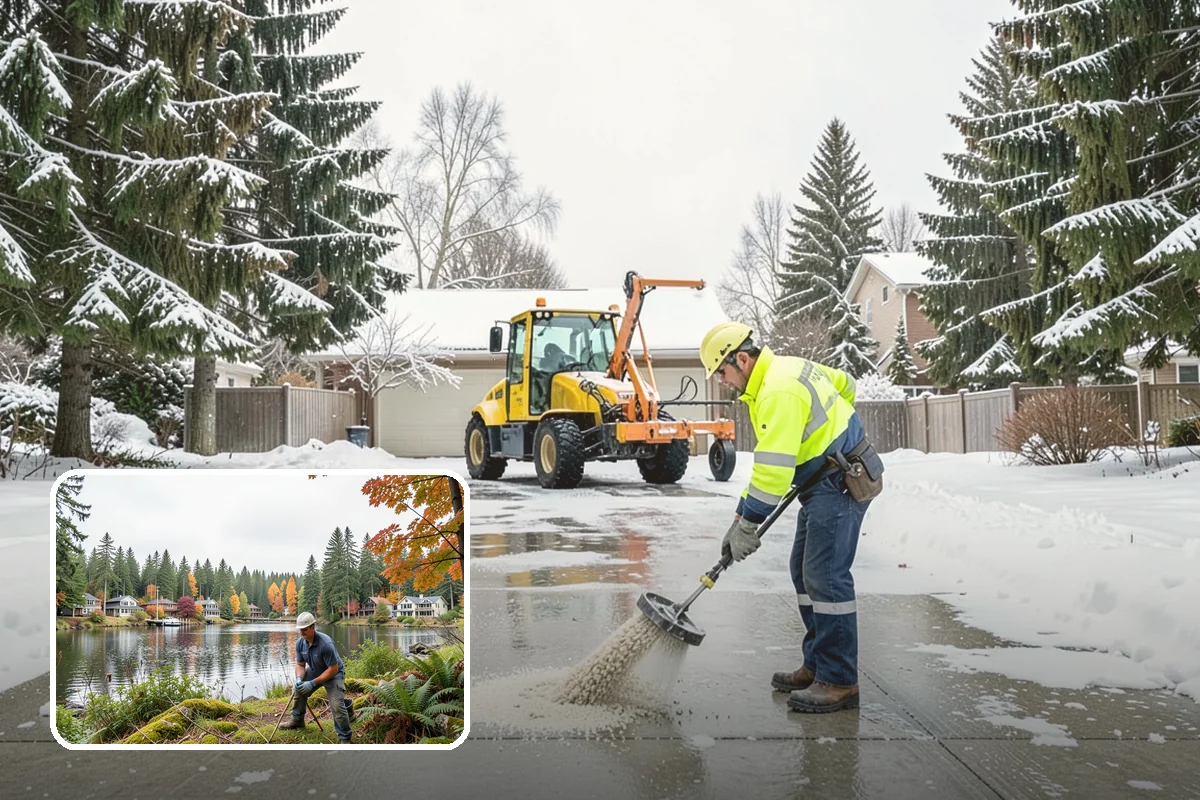 Condominium Sidewalk Clearing in La Conner, Skagit County, WA - Fulfills the board's common-area maintenance obligation cleanly