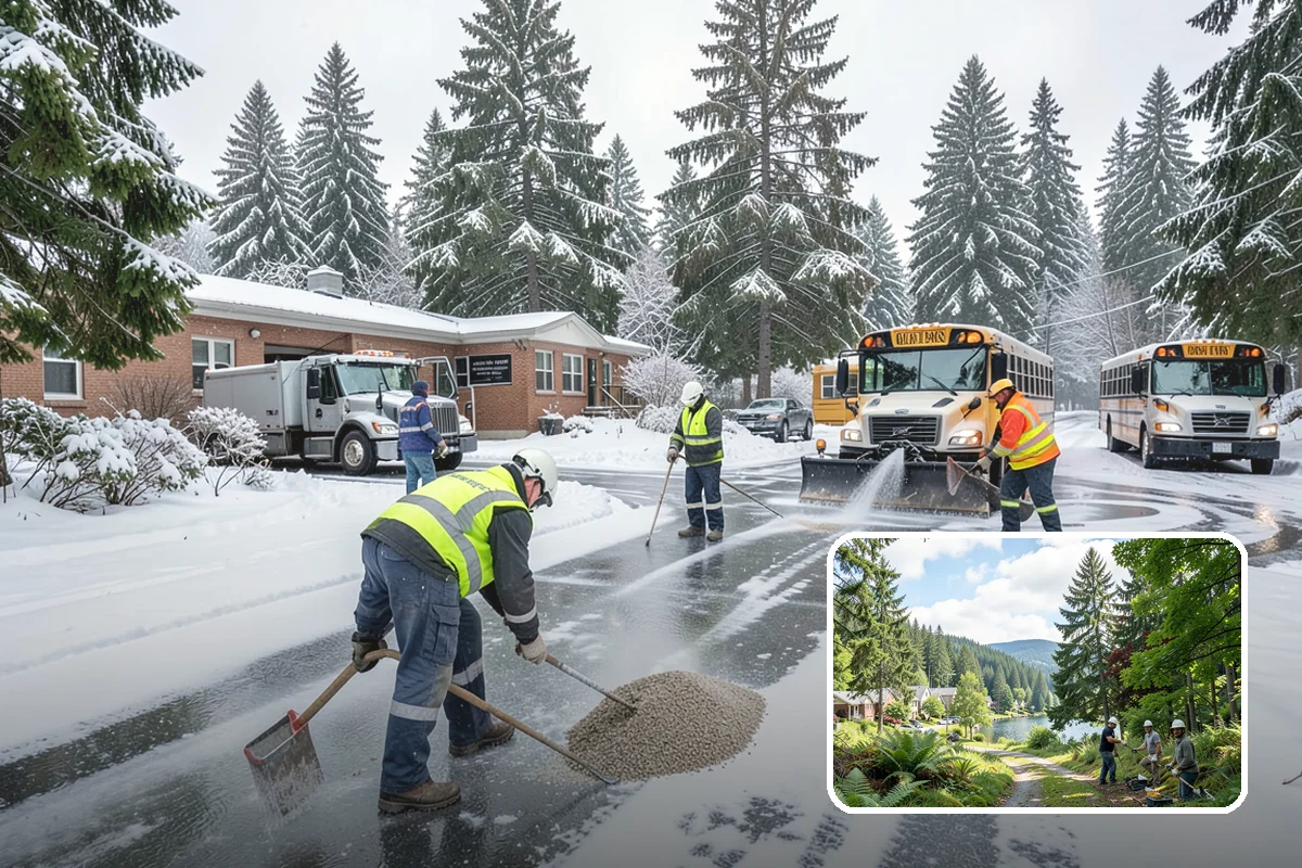 Condominium Sidewalk Clearing in Lake Forest Park, King County, WA - Fulfills the board's common-area maintenance obligation cleanly