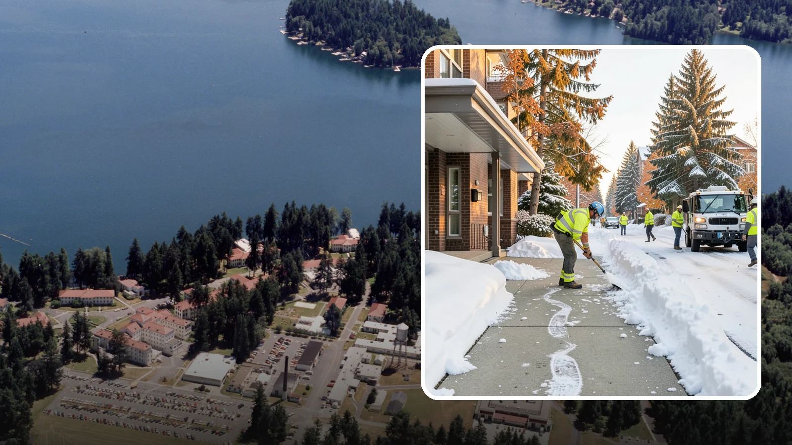 Condominium Sidewalk Clearing in Lakewood, Pierce County, WA - Common-area walkway clearing for Western Washington condominium associations that keeps shared entries and connector paths safe...
