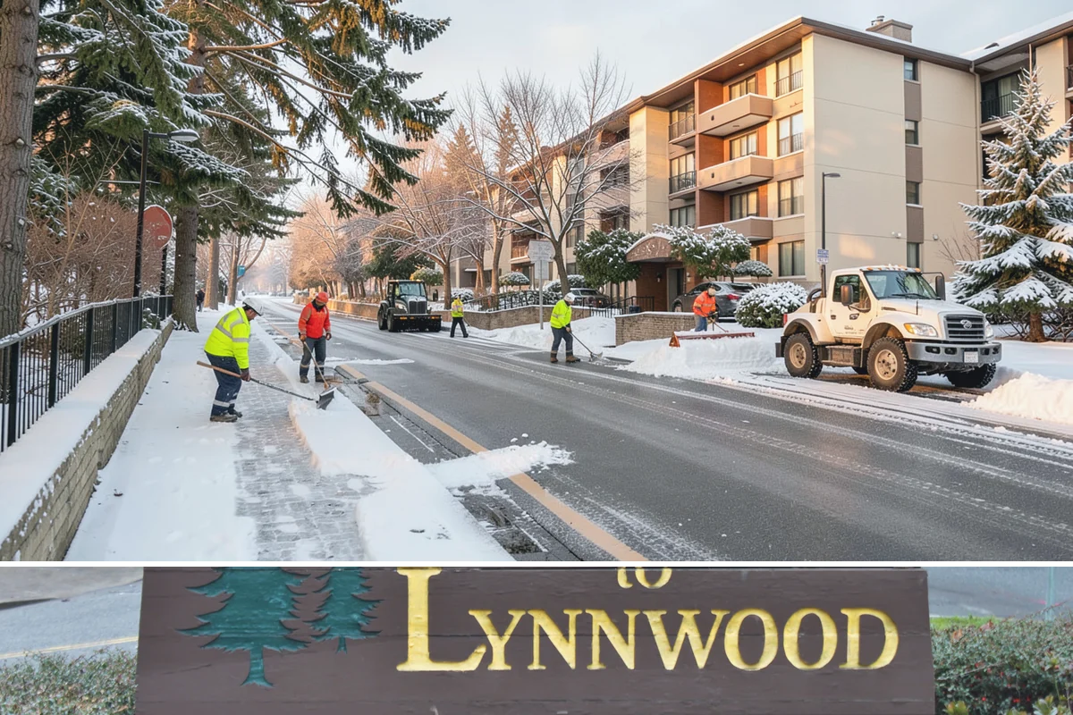 Condominium Sidewalk Clearing in Lynnwood, Snohomish County, WA - Condo associations see the greatest need from late fall through February, when freezing rain and refreeze cycles glaze shared...
