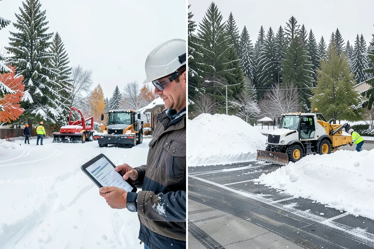 Condominium Sidewalk Clearing in Maple Valley, King County, WA - Review association maps to identify all common-element walkways